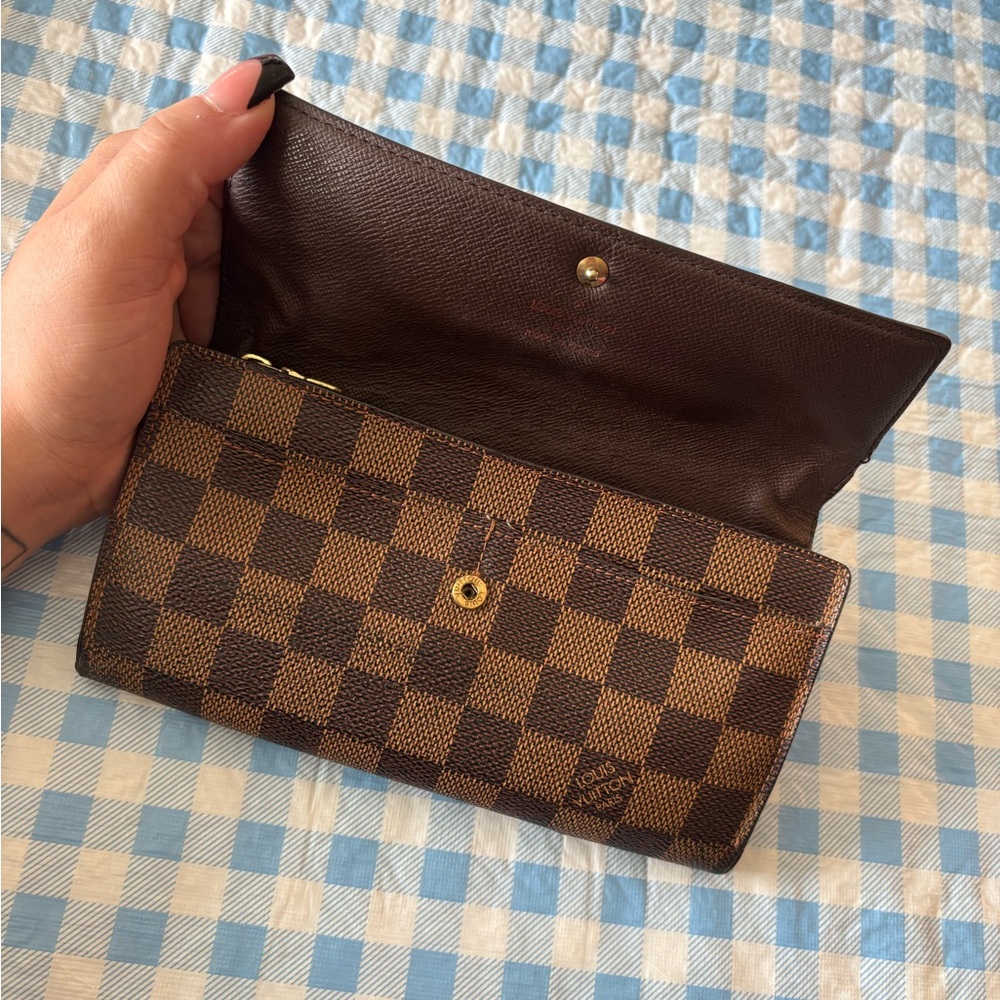 Louis Vuitton Brown Checkered Wallet